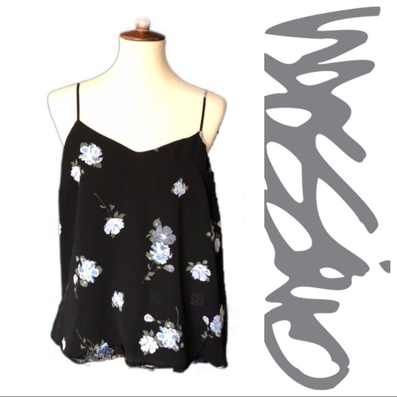 MOSSIMO Floral Print Adjustable Strap Camisole - Picture 4 of 11